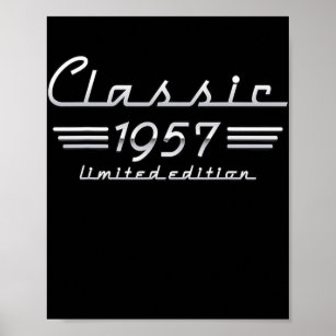 64 Year Old Gift Classic 1957 Limited Edition Poster