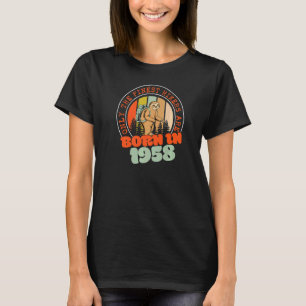 64 Year Old Hiking Sloth Born in 1958 64th Birthda T-Shirt