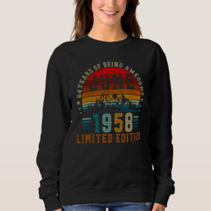 64 Year Old June 1958 64th Birthday Sweatshirt