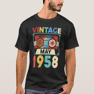 64 Year Old Vintage May 1958 64th Birthday T-Shirt
