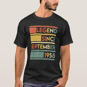 64 Years Old 64th Birthday Legend Since September T-Shirt