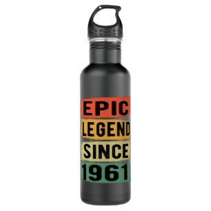 64 Years Old Bday 1961 Epic Legend 64th Birthday 710 Ml Water Bottle