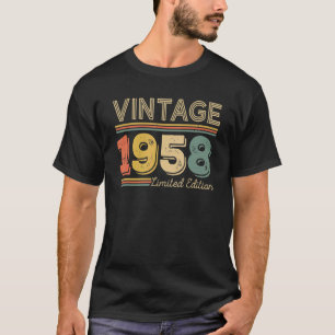 64 Years Old Vintage 1958   64th Birthday T-Shirt