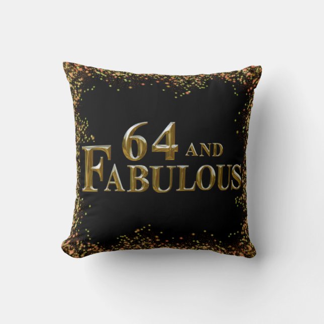 64th Birthday  Cushion (Front)