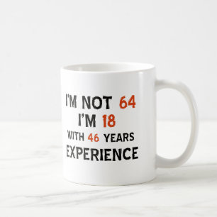 64th birthday designs coffee mug