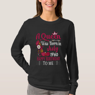 64th Birthday High Heel A Queen Was Born In July 1 T-Shirt