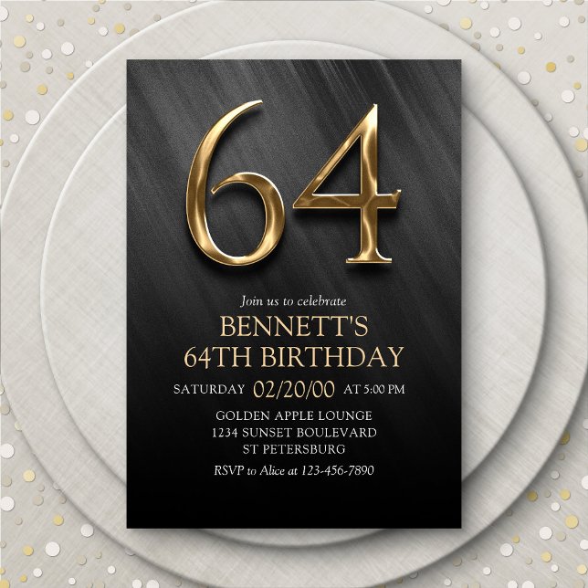 64th Birthday Invitation (Creator Uploaded)