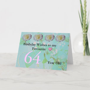 64th Birthday Wishes Greeting Card