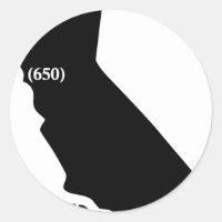 650 Area Code Tshirt, Bay Area, California