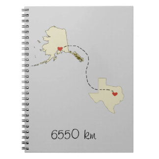 6550 km spiral notebook