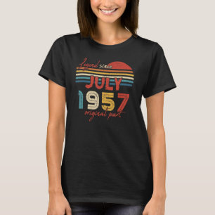 65 Birthday  Legend Since July 1957 Original Part T-Shirt
