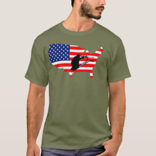 65 Creedmoor American Flag 2A LRP shooting perch T-Shirt