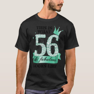 65 & Fabulous I Turquoise White Party Group Photo T-Shirt