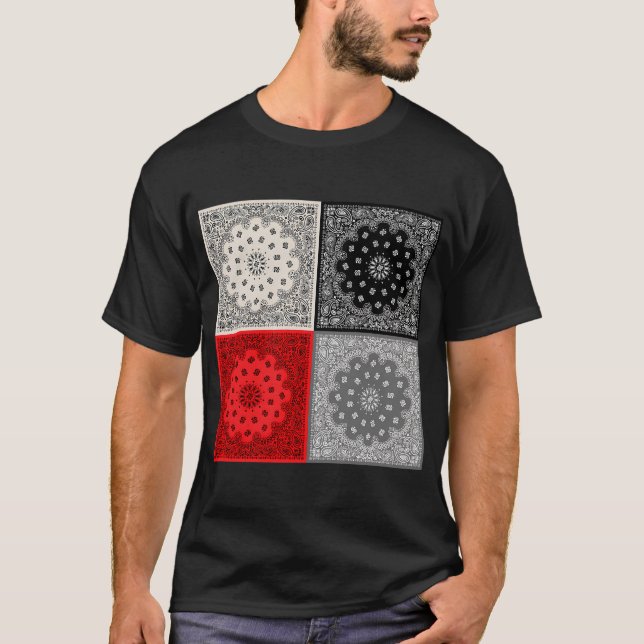 65 MCMLXV Bandanna Mix Pattern T-Shirt (Front)