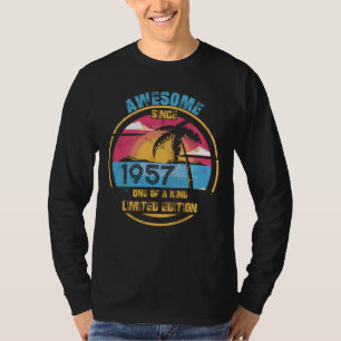 65 Year Old Awesome Since 1957 65th Birthday T-Shirt