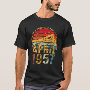 65 Year Old Awesome Since April 1957 Gifts 65Th Bi T-Shirt