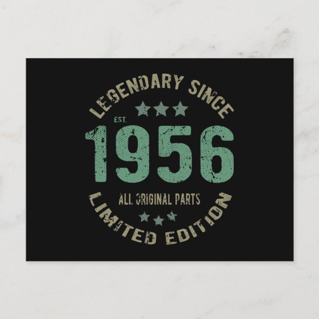 65 Year Old Bday Legend 65th Birthday Postcard (Front)