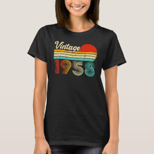 65 Year Old Birthday Vintage 1958 65th Birthday T-Shirt