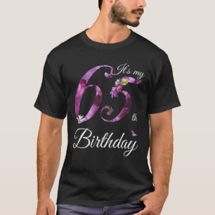 65 Year Old Floral 1956 It's My 65Th Birthday Gift T-Shirt