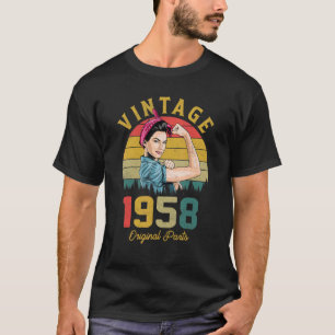 65 Year Old Vintage 1958 65th Birthday For Women T-Shirt