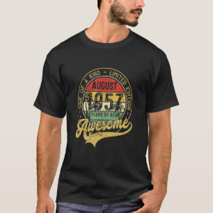 65 Year Old Vintage August 1957  65th T-Shirt