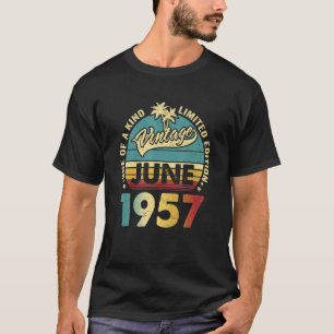 65 Year Old Vintage June 1957 65th B Day T-Shirt