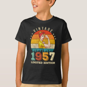 65 Year Old Women Bday 1957 Vintage 65th Birthday T-Shirt