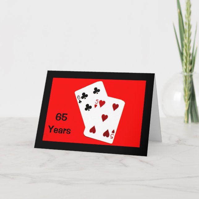 65 Years Is A Big Deal! Anniversary Card (Front)