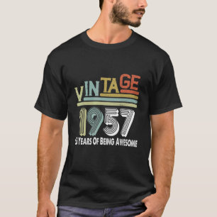 65 Years Of Being Awesome 1957 Vintage T-Shirt