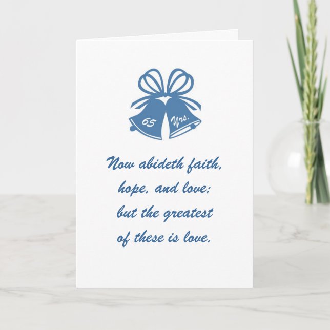 65 years of love card (Front)