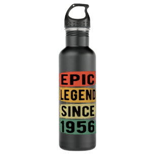 65 Years Old Bday 1956 Epic Legend 66th Birthday 710 Ml Water Bottle