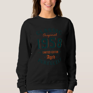 65 Years Old Classic 1958 Men Women 65th Birthday Sweatshirt