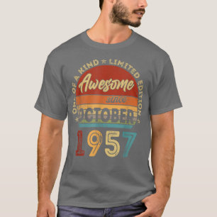 65 Years Old Gifts 65th Birthday Awesome Since Oct T-Shirt