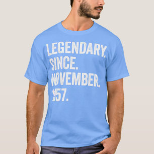 65 Years Old Legendary Since November 1957 65th Bi T-Shirt