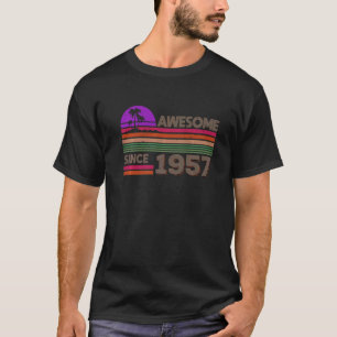 65 Years Old Men Women Awesome Since 1957 T-Shirt