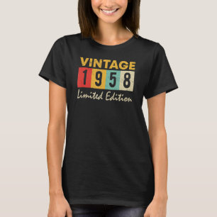 65 Years Old Vintage 1958   65th Birthday T-Shirt