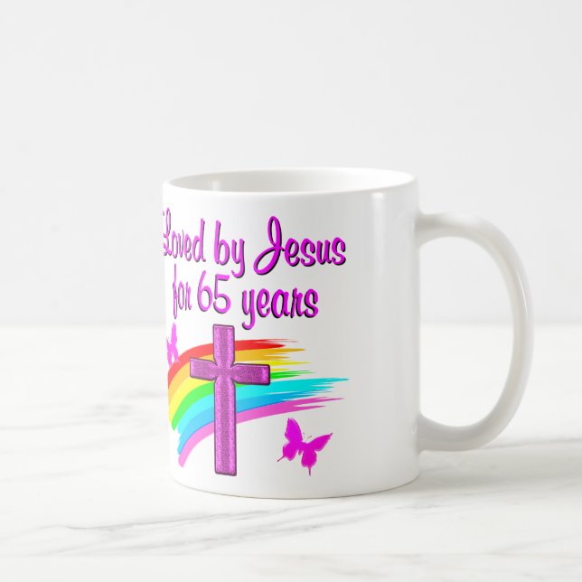 65 YR OLD CHRISTIAN COFFEE MUG (Right)