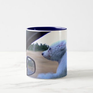 65MPH Bichon Fise Two-Tone Coffee Mug