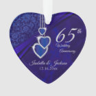 65th / 45th Sapphire Wedding Anniversary Keepsake