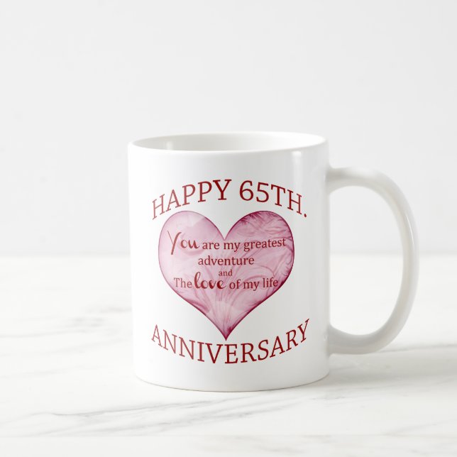 65th. Anniversary Coffee Mug (Right)