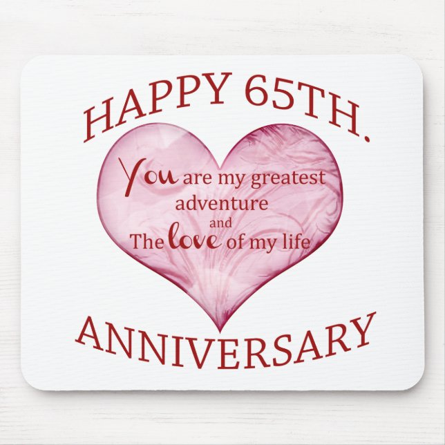 65th. Anniversary Mouse Pad (Front)