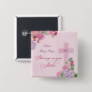 65th Anniversary of Religious Life Catholic Nun 15 Cm Square Badge