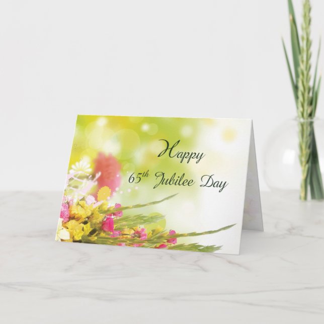 65th Anniversary of Religious Profession, Nun Card (Front)