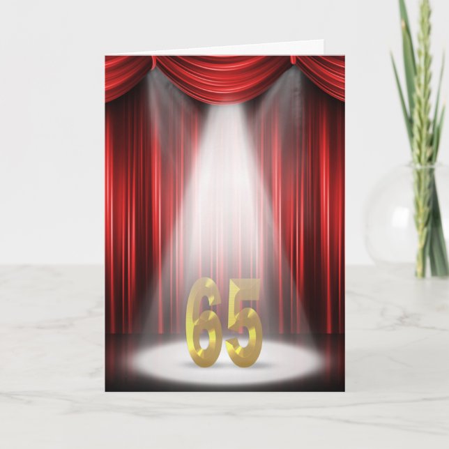 65th Anniversary Spotlight Congratulations Card (Front)