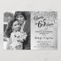 65th Anniversary with Photo - Silver