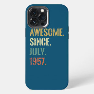 65th Birthday 65 Year Old Awesome Since July 1957 iPhone 13 Pro Max Case
