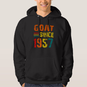 65th Birthday 65 Years Old Goat Since 1957 Hoodie