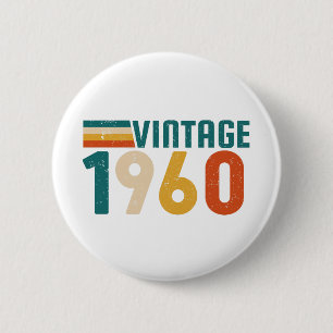 65TH BIRTHDAY 6 CM ROUND BADGE