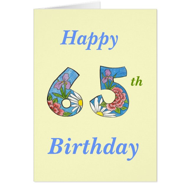 65th Birthday Card (Front)