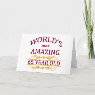 65th. Birthday Card